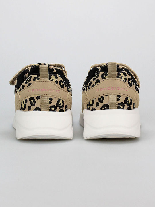 Memory Kids Sneakers with Scratch Beige