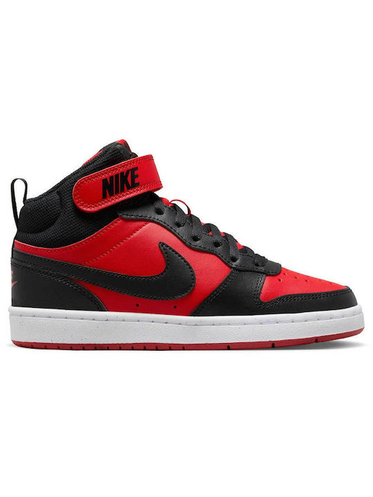 Court Borough Mid 2 Παιδικά Sneakers High με Σκρατς Κόκκινα CD7782-602