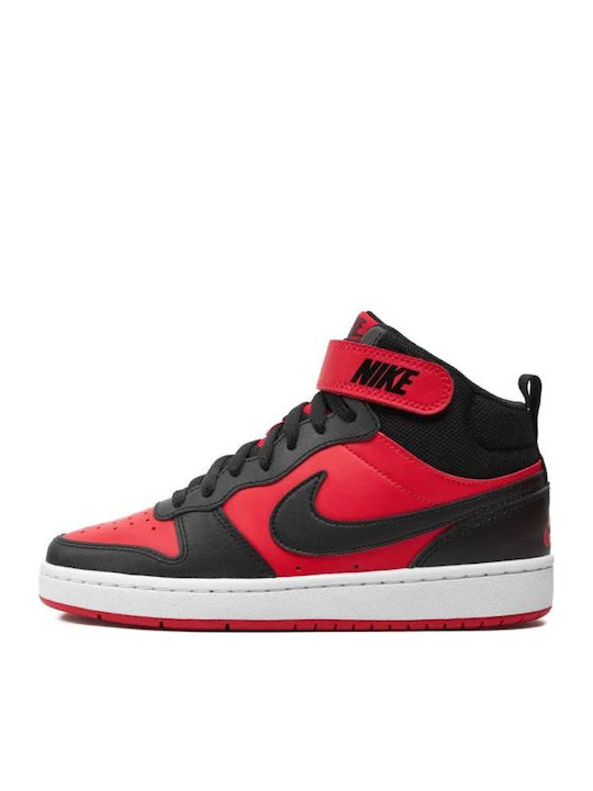 Court Borough Mid 2 Παιδικά Sneakers High με Σκρατς Κόκκινα CD7782-602