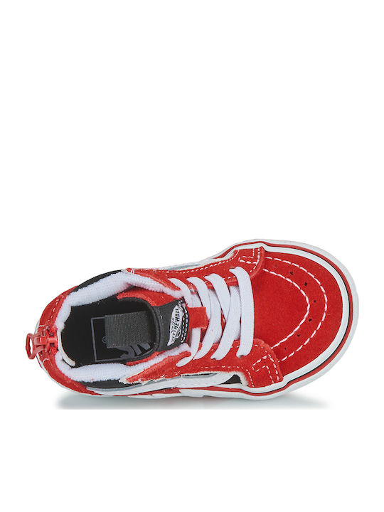 TD SK8-Hi Zip Kids Sneakers High Red