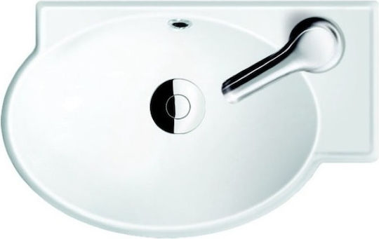 Cerastyle Mini Wall Mounted Wall-mounted / Countertop Sink Porcelain 45x28x15cm White