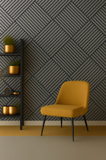 Panouri Decorative 3D Din MDF Gri 60x60cm 4 Bucăți
