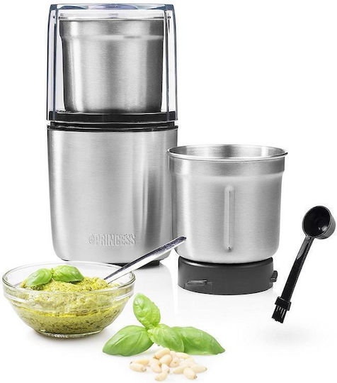 Princess Elektrischer Kaffeemühle 200W mit einer Kapazität von 70gr Braun