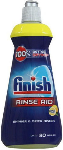 Finish Rinse Aid Brightener Liquid with Lemon Scent 400ml