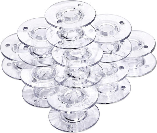 Set 10 Bobine Din Plastic + Suporturi Brother