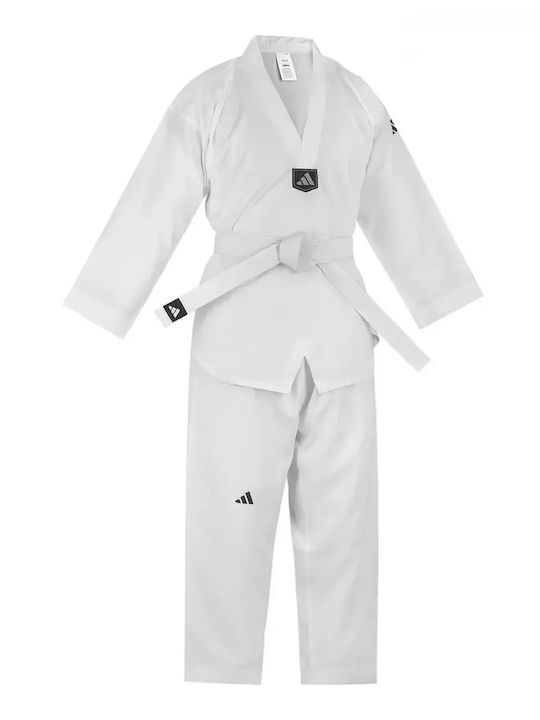 adidas Στολή Taekwondo Ενηλίκων/Παιδική Λευκή