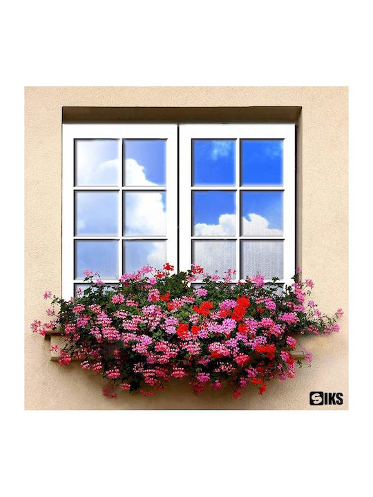 Siks Folie Reflectorizantă Pentru Interior Ferestre Efect Oglindă Protecție Solară Uv 45x300cm Gri Negru