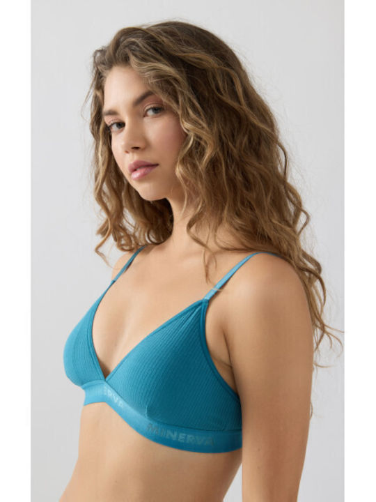 Minerva Cozy Rib Tencel Modal Brallete-90-8135b-πετρολ