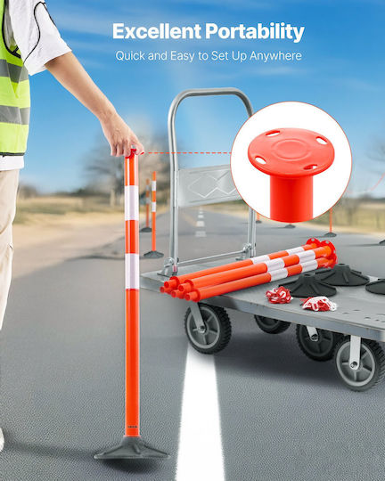 Vevor Traffic Chain In Red Colour Length 1.5m