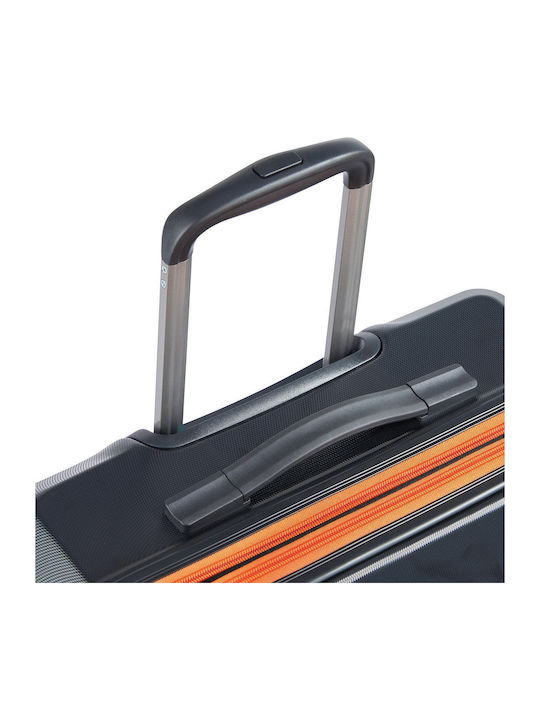 Securitech by Delsey Citadel Μεσαία Βαλίτσα Ταξιδίου Σκληρή Μαύρη με 4 Ρόδες Ύψους 65.5εκ.