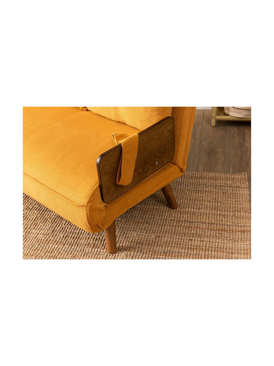 Cosmo Cu două locuri Canapea Pat Mustard 120x78x82cm.
