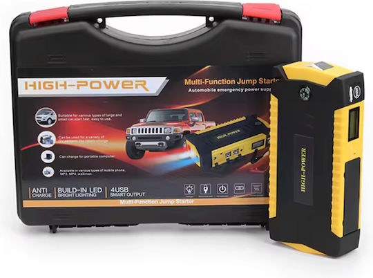Portable Car and Motorcycle Battery Starter 69800mAh with Power Bank USB and 12V Flashlight