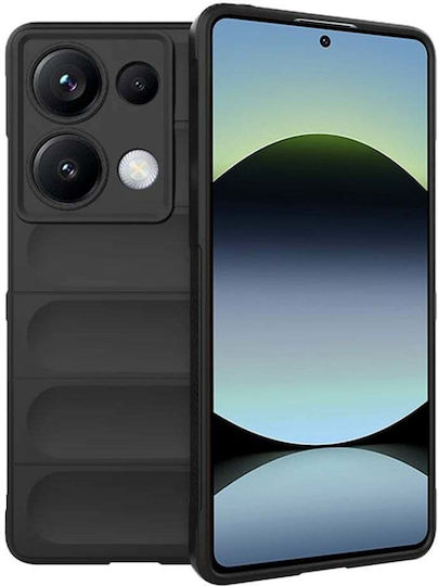 Techsuit Задна корица Силикон Черен (Redmi Note 14S)