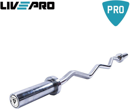 Live Up ​Curl Bar Olympic Type Φ50mm 10kg 120cm Length without Collar