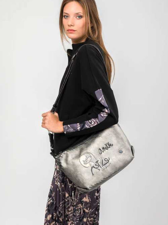 Nature Women's Messenger Bag Grey / Black