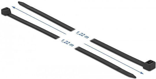 DeLock Plastic Cable Ties x9mm in Black Colour (10 pcs) 19564