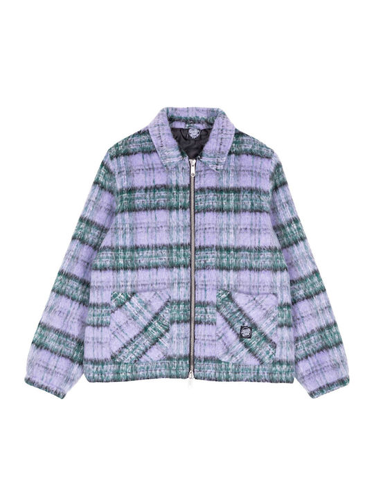 Γυναικείο Μπουφάν για Χειμώνα Purple & Green