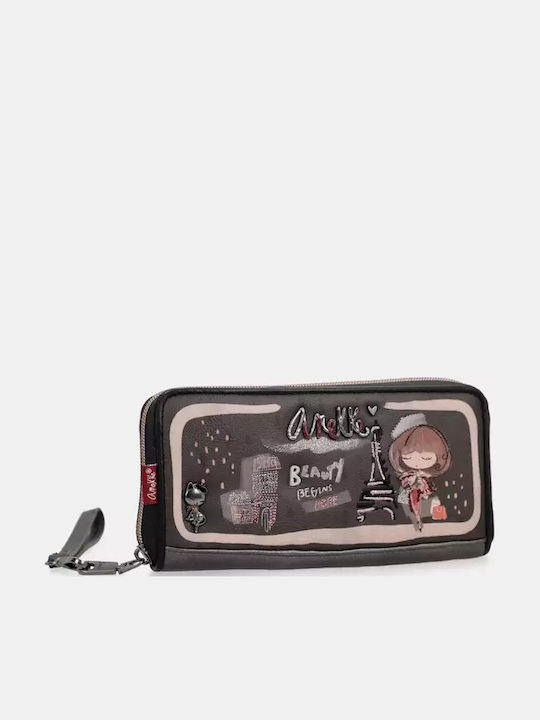 Large Women's Wallet Classic with RFID Black