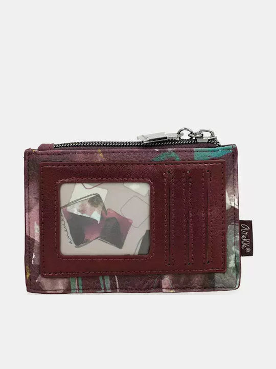 Small Fabric Women's Wallet Classic Burgundy