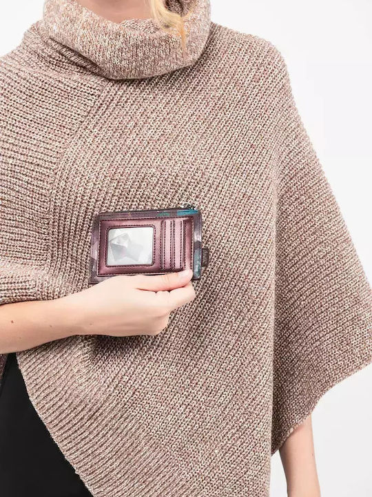 Small Fabric Women's Wallet Classic Burgundy