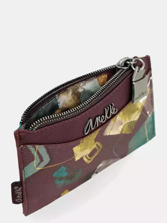 Small Fabric Women's Wallet Classic Burgundy