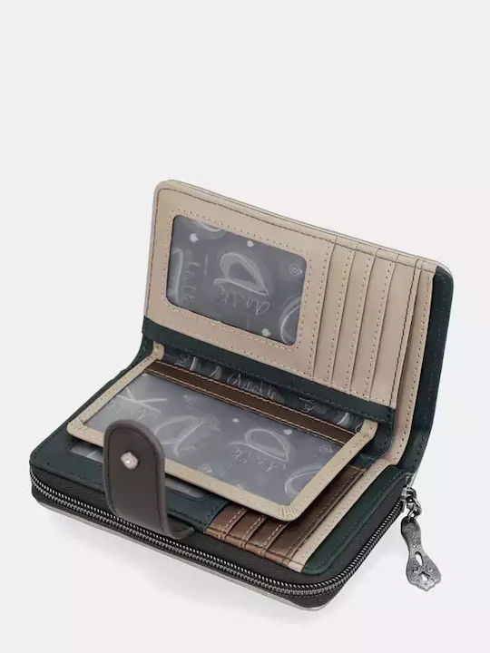 Large Women's Wallet Classic with RFID Beige