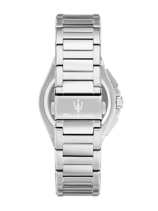 Maserati Men's Watch 41mm Chronograph Battery with White Metal Bracelet