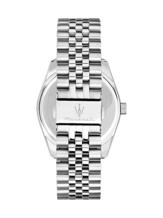 Maserati Attrazione Men's Watch 43mm Battery with White Metal Bracelet