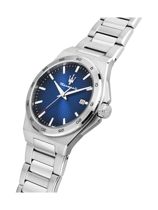 Maserati Men's Watch 40mm Battery with White Metal Bracelet