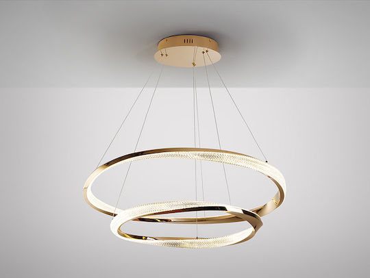 Orbitas Adjustable Pendant Light Gold LED