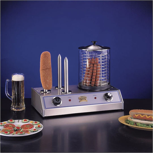 Johny Ak/1-ap3 Commercial Hot Dog Steam Machine with Bread Warmer 2kW