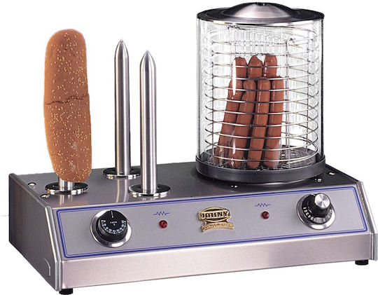 Johny Ak/1-ap3 Commercial Hot Dog Steam Machine with Bread Warmer 2kW