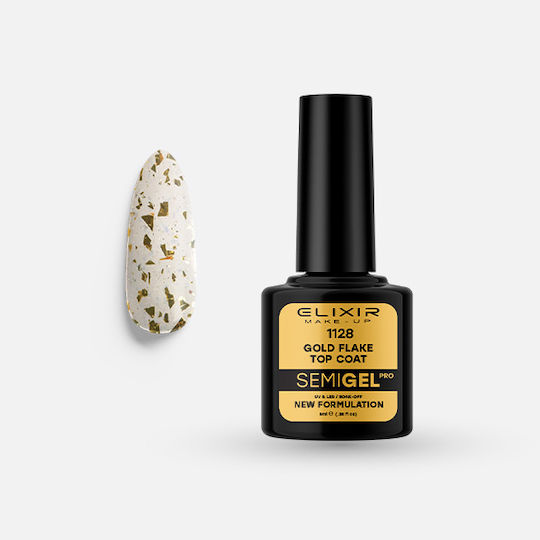 Elixir Semigel 1128 No Wipe Top Coat για Gel 8ml