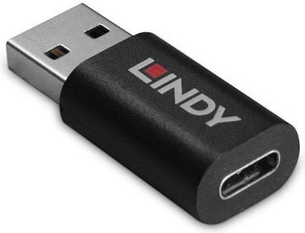 Lindy Μετατροπέας USB-A male σε USB-C female 1τμχ 71264