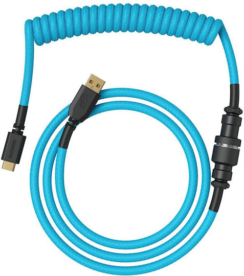 Gata-2811 Ausziehbares USB 2.0 Kabel USB Typ-C männlich - USB-A Blau