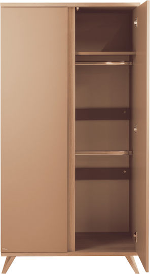 Zwei Türen Schrank Braun 90x50x175.7cm