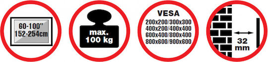 Reflecta 100-9060 Επιτοίχια έως 100" και 100kg