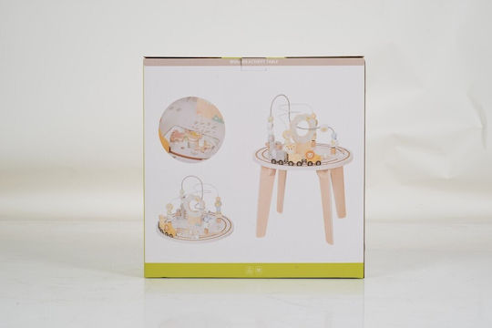 Moni Activity Table Train made of Wood for 12++ Months