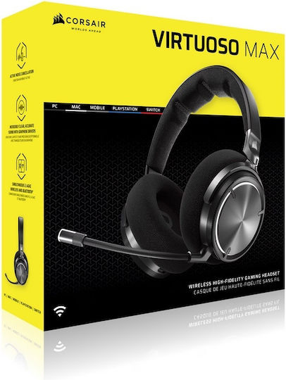 Corsair Virtuoso MAX Wireless Over Ear Gaming Headset with Connection Bluetooth Carbon Black