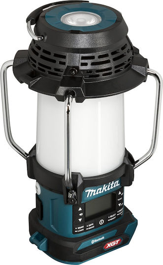 Makita Cordless Radio with Lantern Επιτραπέζιο Ραδιόφωνο Επαναφορτιζόμενο DAB+ με Bluetooth και USB Μπλε