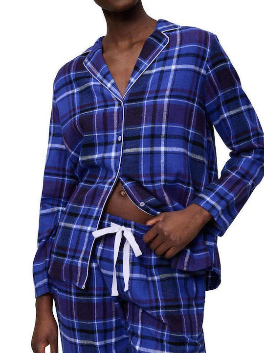 Triumph Set Pijamale pentru Femei Dark Blue Boyfriend Pw 01 X