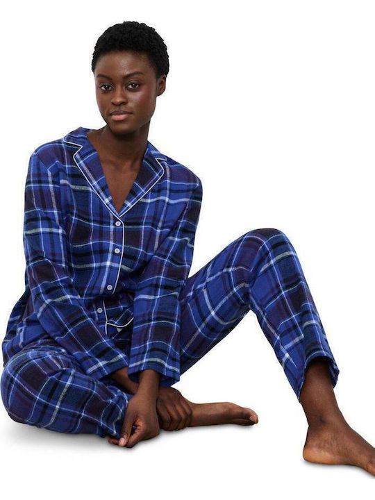 Triumph Set Pijamale pentru Femei Dark Blue Boyfriend Pw 01 X