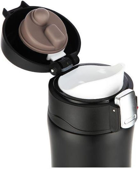 Nils Stainless Steel Thermos Bottle 430ml Black