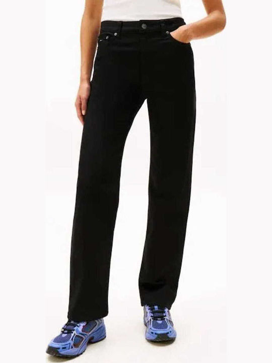 Blugi de damă cu croială slim Black