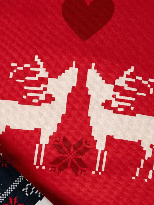 Minerva Детска Зимна Червена Пижама Deers