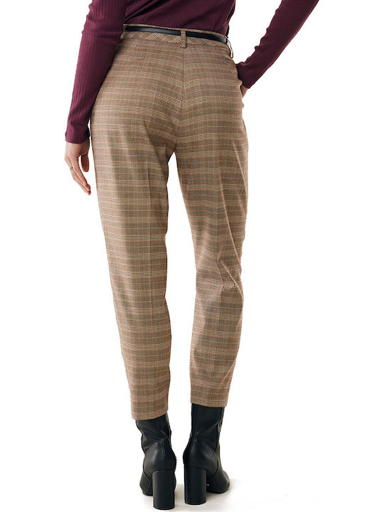 Women's Fabric Trousers Multicolor