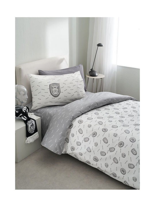 Vesta Home Set Cearceafuri Pentru Copii Single Gri 170x260cm