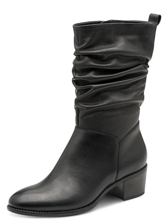 Leather Women's Ankle Boots Black