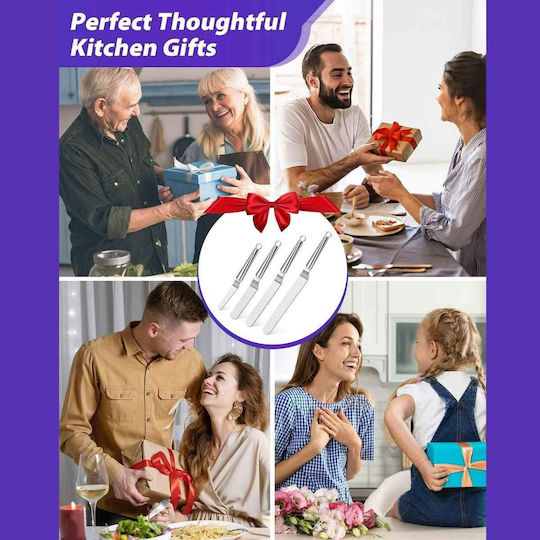 Uncle George Inox Icing Spatula 4pcs
