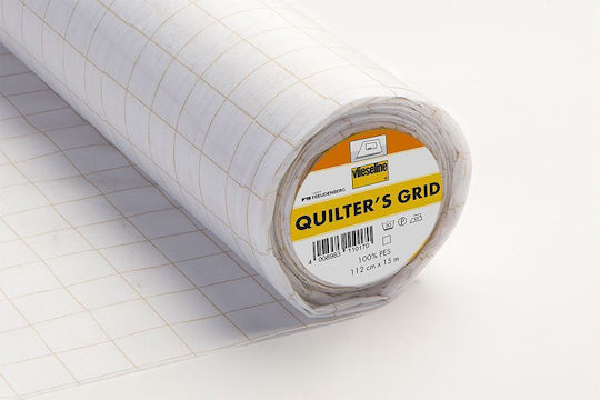 Insert Iron-on Interfacing Guide Lines Length 100 Cm X Width 90 Cm Vlieseline Quilter's Grid